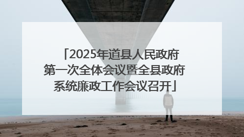 2025年道县人民政府第一次全体会议暨全县政府系统廉政工作会议召开